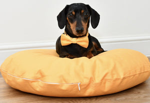 MACARON MELLOW YELLOW - Round Pebble Dog Bed