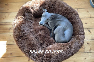 SPARE COVERS - Montees Brown Fluffy Dog Bed