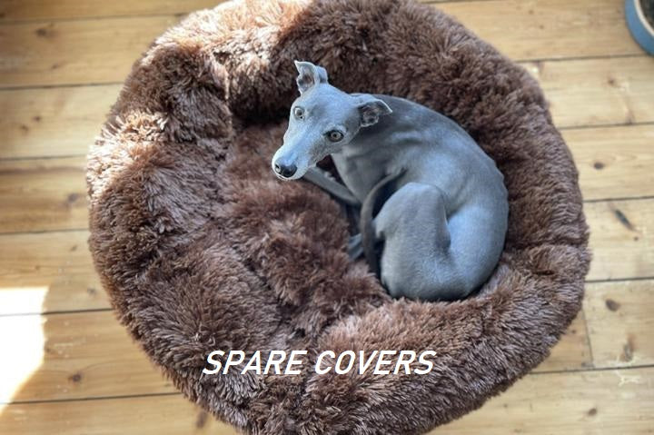 SPARE COVERS - Montees Brown Fluffy Dog Bed