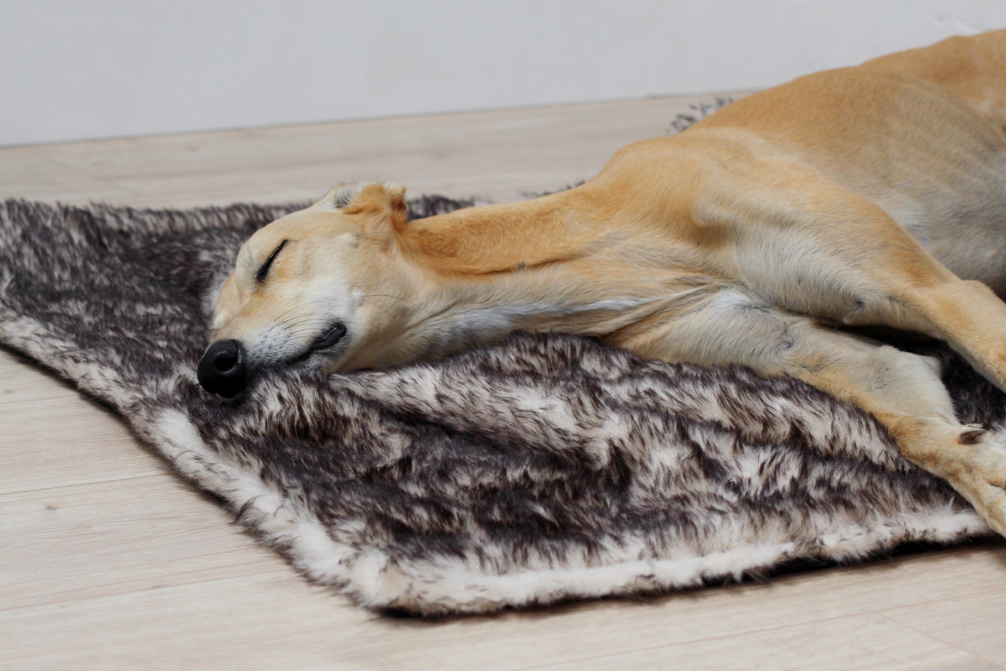 Faux fur dog bed deals