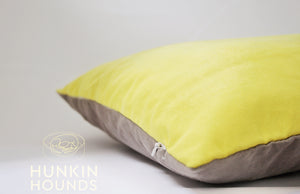 LINUS - Two Tone Suede Dog Cushion Bed